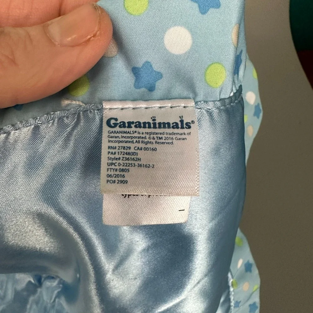 Garanimals Blue Beary Cute Baby Security Blanket Lovey Bear‎ Plush Satin Trim